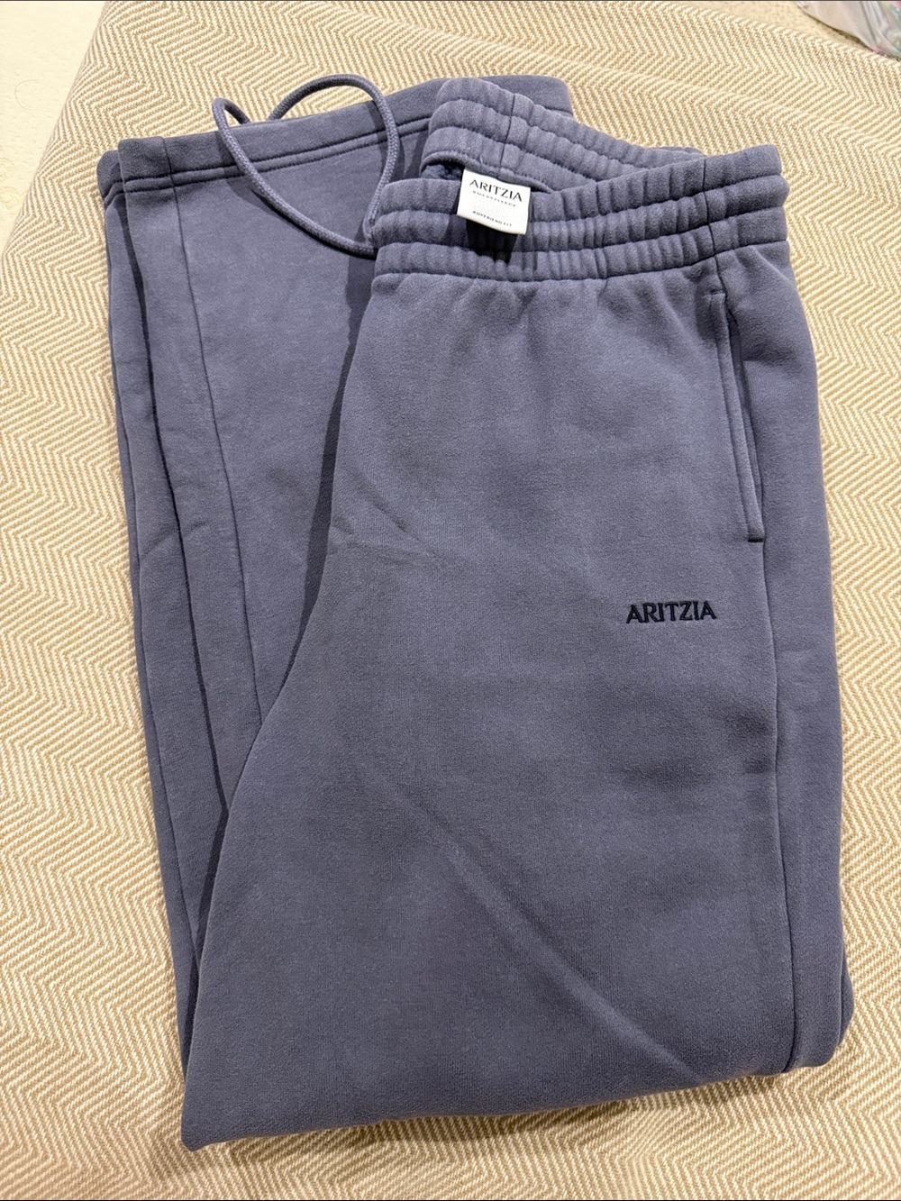 Aritzia Boyfriend Fit Purple-Gray Sweatpants